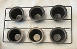 Progressive Nonstick Popover Pan Black 6 Roll Baking Tray. Fixed Price $10.50.