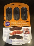 Wilton Bakeware Mustache Cookie Pan Non Stick 6 Cavities New!. Fixed Price $11.98.