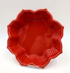 Chantal Talavera Scalloped Star Shaped Red Glazed Ceramic 93-TV22-4 Baking Dish. Fixed Price $17.99.