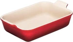 Le Creuset Stoneware Heritage Rectangular Dish, 2.5 Qt. (10.5" X 7"), Cerise. Fixed Price $61.95.