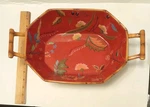 Tracy Porter Artesian Road Rust Dinner Table Serving Oriental Dish Handles 13". Fixed Price $27.41.