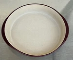 Pampered Chef Stoneware Baking Dish Round With Handles Cranberry 061005. Fixed Price $24.99.