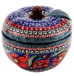Polish Pottery Apple Baker By Zaklady Boleslawiec - Unikat Stoneware. Fixed Price $99.00.