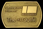 LF28127 Vintage 1970S **geolograph Pioneer** Geosource #1 Outfit Oilfield Buckle. Fixed Price $14.00.