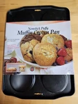 Norpro Puffy Muffin Top Pan Makes 6 Non Stick High Rise Crown 4" Wide .5" Deep. Fixed Price $9.99.