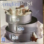 Robinson Design Group 3 Non-stick Springform Pan Set 8.5", 9.5" And 10". Fixed Price $11.20.