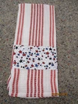 Star - 4TH Of July Handmade Dish Towel, Tea Kitchen Homemade. Fixed Price $6.50.