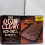 Vintage Ekco Baker's Secret Quik-clean Non-stick Broiler Pan New Old Stock Box. Fixed Price $13.99.