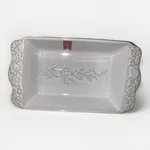 Poinsettia Holly Casserole Dish Stoneware Holiday Christmas 9.5 X 7 2. Fixed Price $16.00.