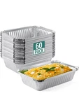 60 Pack 8X6 Disposable Aluminumfoilpanstinfoilbakingpanstintraysfo. Fixed Price $27.83.