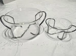 Bodum Germany Hot Pot Glass Bowls + Steel Holders 8OZ, 2.75 Qt. K4602 Set Of. Fixed Price $44.98.