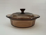 Corningware Vision Ribbed Casserole Dish V-30-B 24 Oz 750 Ml Pyrex Lid V-1-C. Fixed Price $19.99.