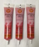 New Wilton 3-PACK Sparkle Gel For Writing And Accents Pink 3.5 Oz. (R5). Fixed Price $11.95.