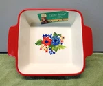 The Pioneer Woman Dazzling Dahilias 8" Square Stoneware Baking Pan Dish-. Fixed Price $14.99.