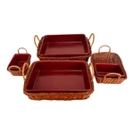 Vintage Temp-tations Presentable Ovenware By Tara-casserole Set. Fixed Price $86.00.