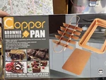 Tv Direct Copper Non-stick 3-PIECE Oven Safe Brownie Pan Nib. Fixed Price $6.19.