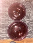 Vision Corning Ware Cranberry Round Casserole Dishes W/lids V-33-B & V-31-B (2). Fixed Price $33.33.