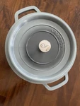 Crock Pot Artisan 5 Quart Round Enameled Cast Iron Dutch Oven In Slate Gray. Fixed Price $58.36.