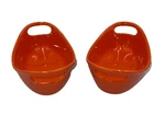 Rachael Ray Orange Stoneware Set Of -12 Oz Oval Baking Dishes W/handles H016S. Fixed Price $19.76.