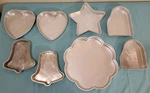 Vtg Wilton Misc Shapes Aluminum Cake Pan Molds Lot Of 8 Exc Cond!. Fixed Price $30.00.
