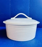New Gordon Ramsey Royal Daulton Maze White Covered Casserole Dish Discontinued. Fixed Price $199.95.