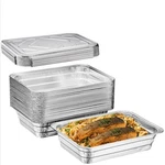 Diplastible Disposable Aluminum Pans With Lids 20 Pack 1-DINNER Portion Pan.... Fixed Price $34.44.