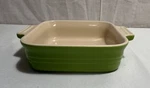 Le Creuset Small Square Kiwi Green 5.5 Baking Dish 10-21. Fixed Price $24.99.