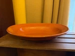 Rachael Ray Cucina Oval Serving Platter Pumpkin Orange Stoneware G014. Fixed Price $19.99.