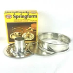 Vintage Dr. Oetker Springform Cake Pan 9 1/2" & 6 1/4" Pcs. Made Germany. Fixed Price $21.50.