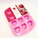 Wilton Heart Cakelet Pan Pink Nonstick Carbon Steel Baking Tray 7 Cavities. Fixed Price $25.00.