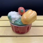 Vegetable Dish Trinket Good Cook Stoneware Red Baking Ramekin Lid Eggplant Read. Fixed Price $9.99.
