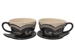 Temptations By Tara Doodle Rooster Soup Saucer/sandwich Plate Set Of 2. Fixed Price $37.95.