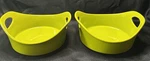 Rachael Ray Bubble And Brown Stoneware Ceramic Baking Dishes Set Of 2 Green 1.5Q. Fixed Price $25.00.