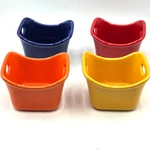 Rachael Ray Bubble & Brown Ramekins 10 Oz Dipping Cups Red Blue Yellow Orange. Fixed Price $18.69.