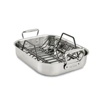 All-clad Specialty Stainless Steel Roaster With Nonstick Rack 11X14 Inch Oven.... Fixed Price $256.79.