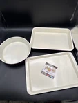 Set Of 3 Casaware Bakeware Baking Pans Ceramic Coated Non-stick Purple. Fixed Price $35.93.