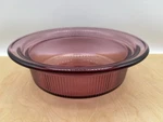 Vintage Vision Cranberry Round Casserole Dish V-30-B Corning Usa 24OZ 750ML. Fixed Price $15.00.