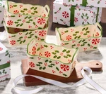 Temp-tations Seasonal Set Of (4) 12-OZ Ruffled Mini Loaves Hollypeppermint. Fixed Price $43.99.