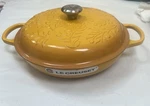 Le Creuset Braiser Signature Cast Iron Olive Branch 3.5 Qt Nectar Yellow New Lc. Fixed Price $499.00.
