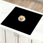 Black 24"X24" Silicone Mat Kitchen Counter Heat Resistant Island Protector. Fixed Price $40.81.