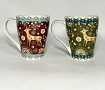 2 Werner Voss Ceramic Coffee Tea Cup Deer Birds Flowers Heart Set German. Fixed Price $29.24.