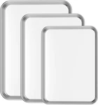 Cookie Sheet Baking Set Of 3, Bastwe Commercial Grade Stainless Steel. Fixed Price $36.57.