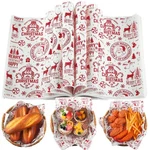 150 Pcs Christmas Wax Paper Sheets Parchment Deli Wraps Tissue Baking C.... Fixed Price $25.40.