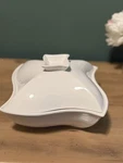 Godinger Siena Covered Porcelain Baker 1 Qt Casserole Dish White With Lid. Fixed Price $27.49.