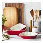 Staub Ceramics 3-PC Mixed Baking Dish Set Cherry. Fixed Price $99.99.