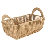 Simplify Vertical Weave Small Shelf Storage Basket With Round Handles Dimensions. Fixed Price $34.06.