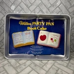 Wilton Party Pan Book Cake 2105-972 Vintage Aluminum W/ Insert Korea. Fixed Price $16.98.