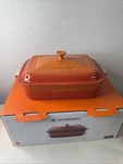 Creuset Classic Covered Rectangular Casserole Dish With Lid Volcanic. Fixed Price $159.99.