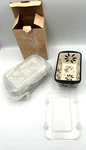 Temp-tations Old World Set Of Black Mini Loaf Pans W/ Lids 12OZ Nib Stoneware. Fixed Price $16.00.
