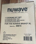 Nuwave Bravo Xl 8 Piece Cooking Kit Set Stainless Tray, 4 Racks, 3 Baking Mats. Fixed Price $59.99.